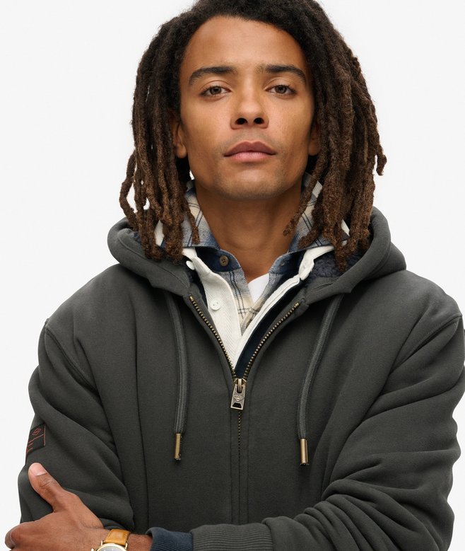 Superdry Borg Lined Zip Hoodie