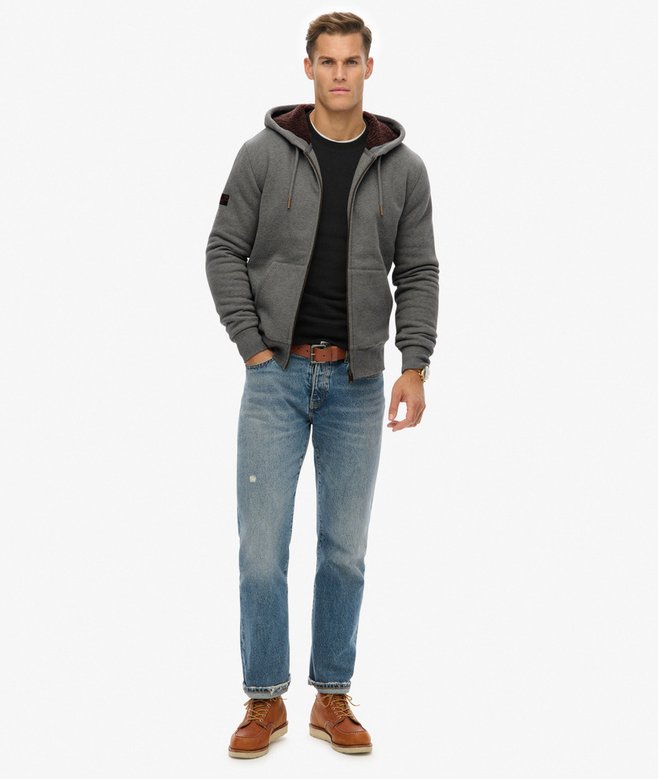 Superdry Borg Lined Zip Hoodie