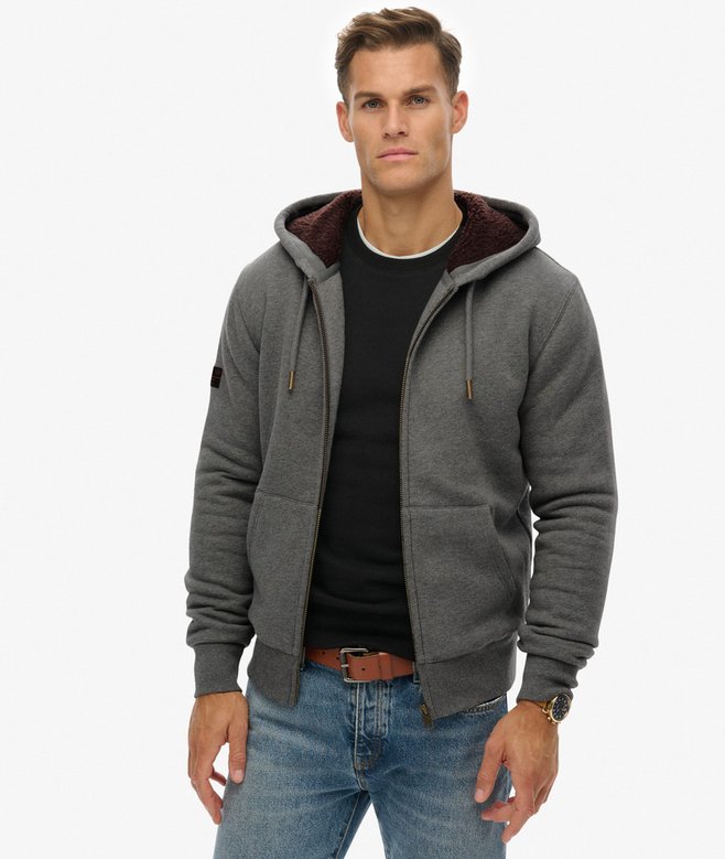 Superdry Borg Lined Zip Hoodie