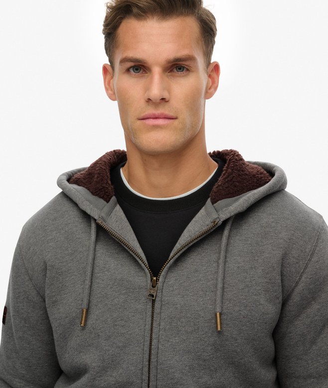 Superdry Borg Lined Zip Hoodie
