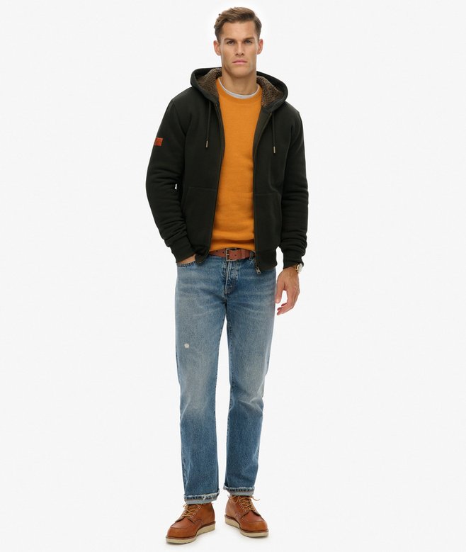 Superdry Borg Lined Zip Hoodie