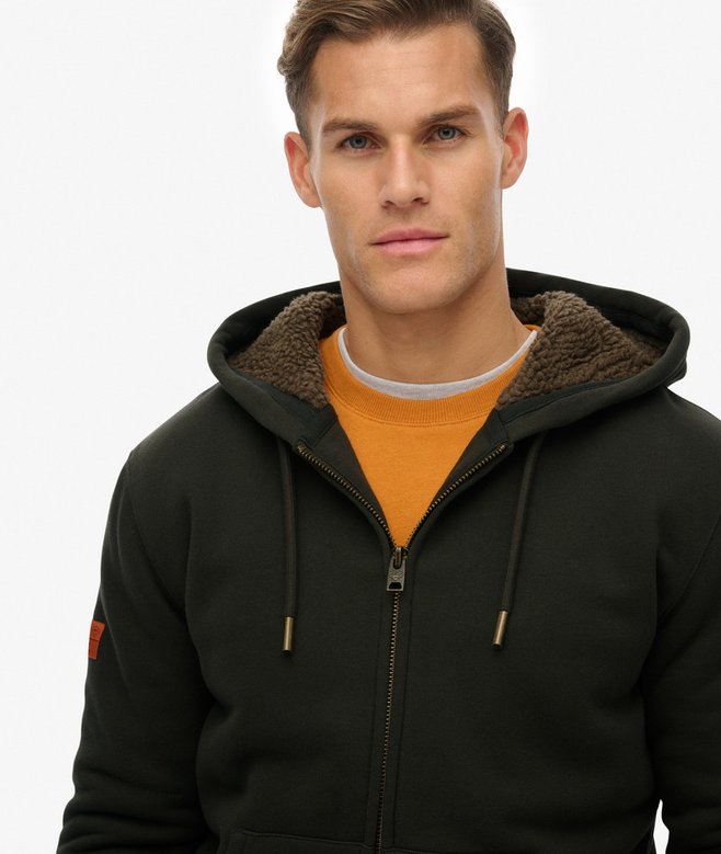 Superdry Borg Lined Zip Hoodie