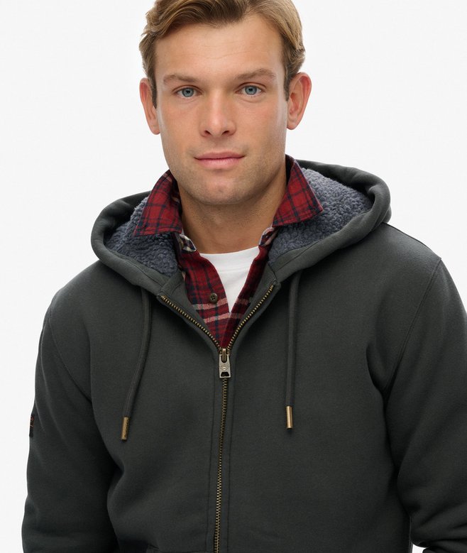 Superdry Borg Lined Zip Hoodie