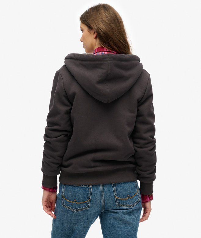 Superdry Borg Lined Zip Hoodie