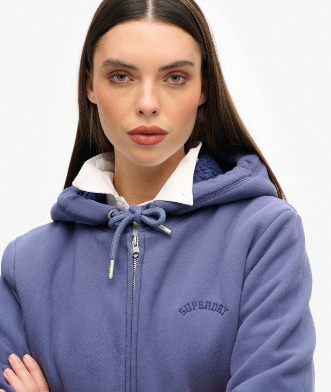 Superdry Borg Lined Zip Hoodie