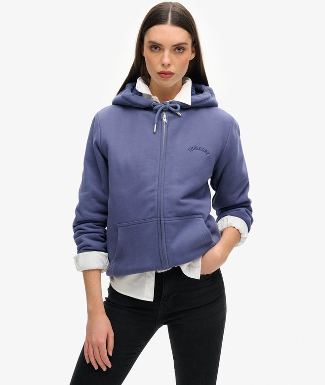 superdry Borg Lined Zip Hoodie
