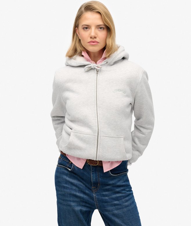 superdry Borg Lined Zip Hoodie