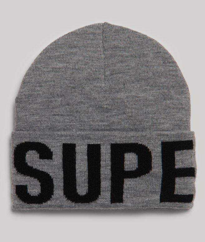 superdry Branded Knitted Beanie