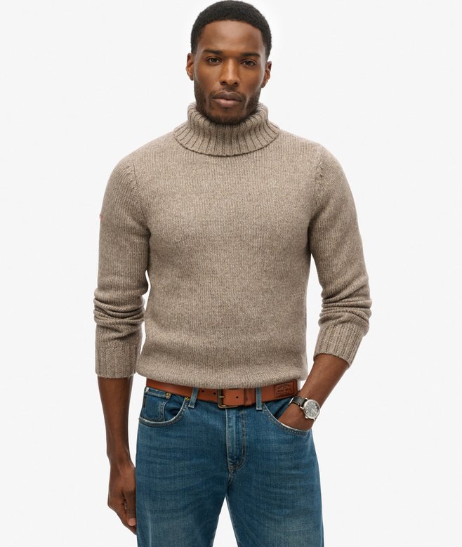 superdry Brushed Roll Neck Jumper