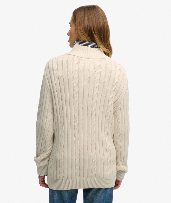 Superdry Cable Half Zip Knit