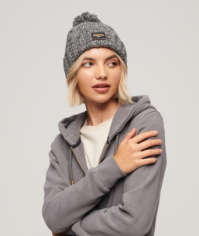Superdry Cable Knit Beanie Hat