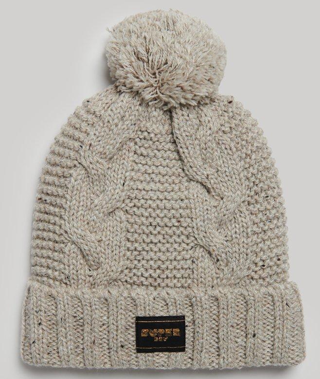 superdry Cable Knit Beanie Hat