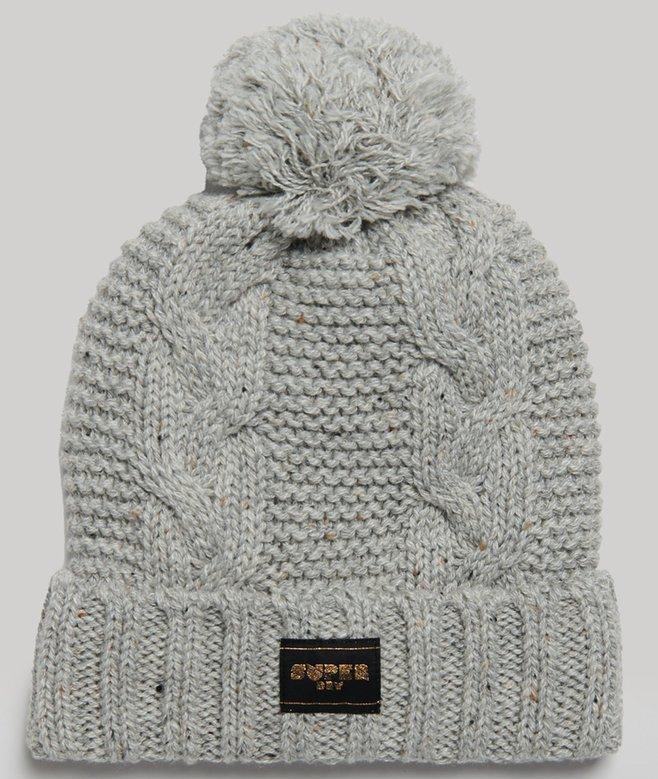 superdry Cable Knit Beanie Hat