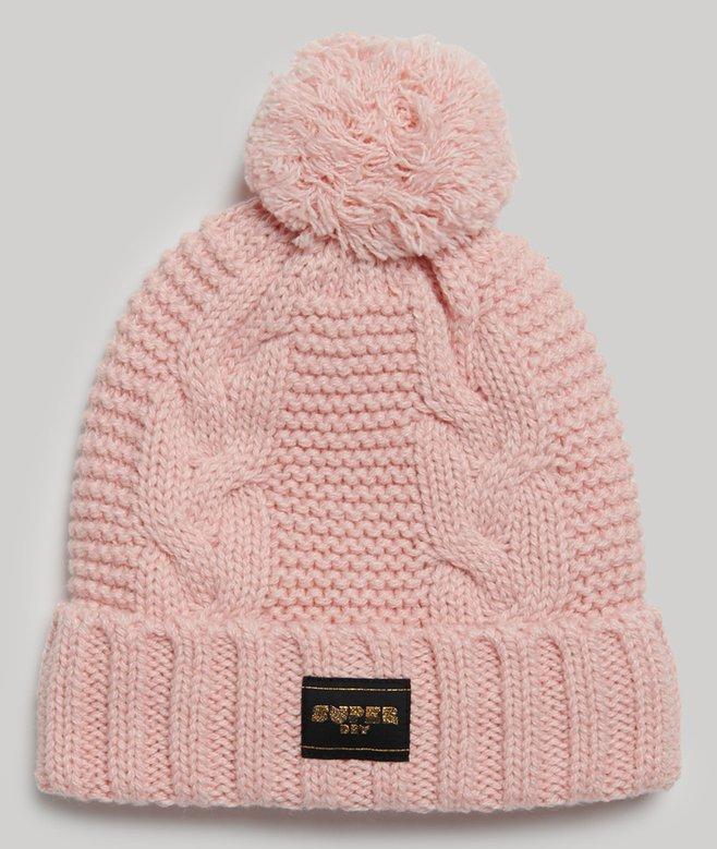 superdry Cable Knit Beanie Hat