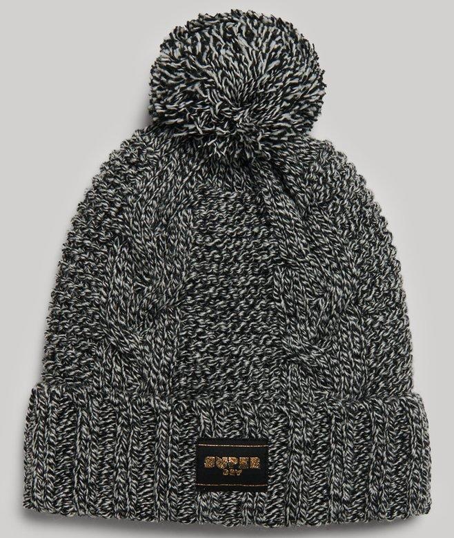 superdry Cable Knit Beanie Hat