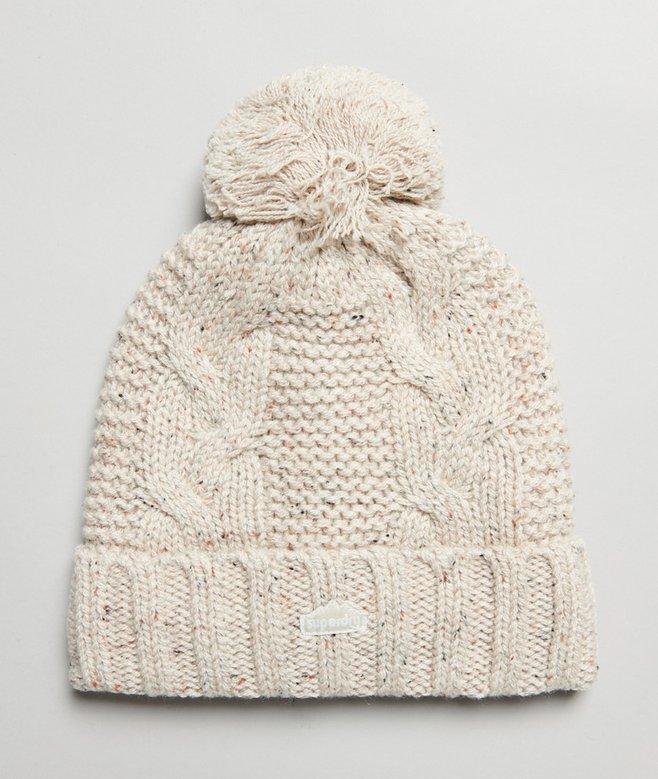 superdry Cable Knit Bobble Beanie