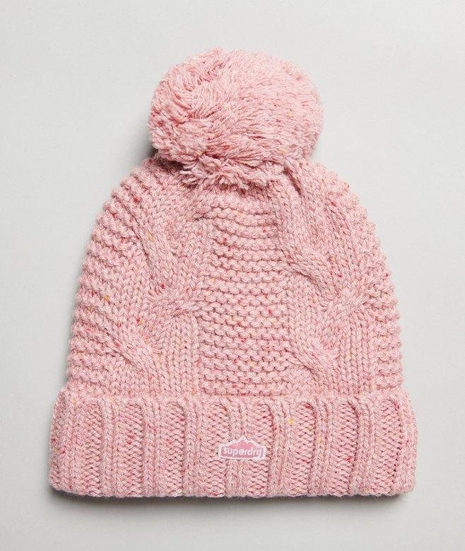 superdry Cable Knit Bobble Beanie