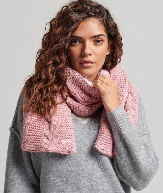 Superdry Cable Knit Scarf