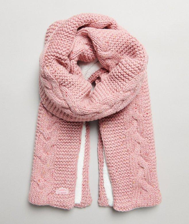 superdry Cable Knit Scarf