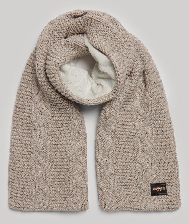 superdry Cable Knit Scarf