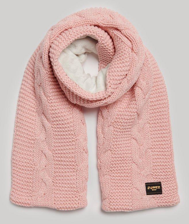superdry Cable Knit Scarf