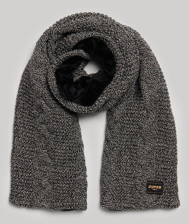 superdry Cable Knit Scarf