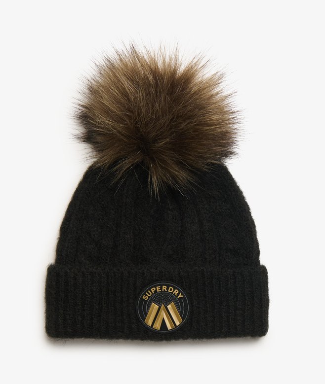 superdry Cable Luxe Knit Beanie Hat
