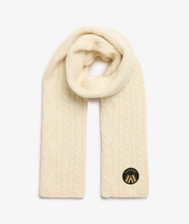 superdry Cable Luxe Knit Scarf