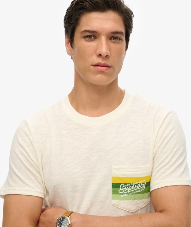 Superdry Cali Striped Logo T-Shirt