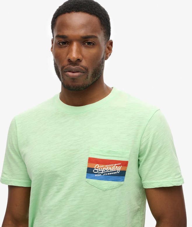 Superdry Cali Striped Logo T-Shirt
