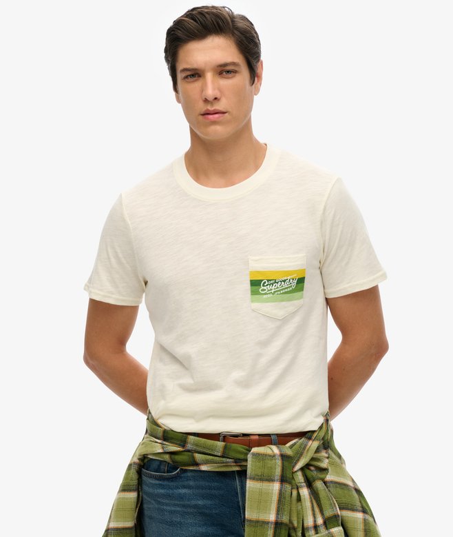 superdry Cali Striped Logo T-Shirt