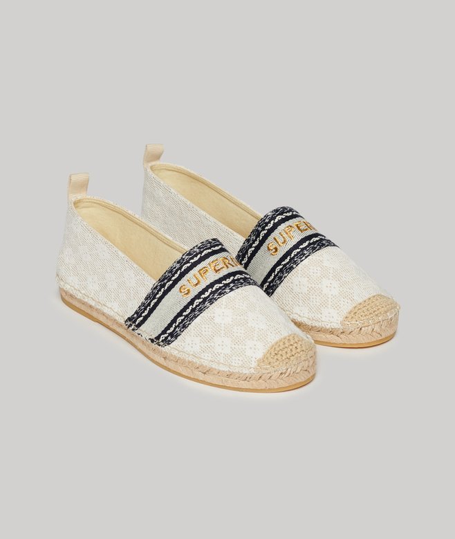 superdry Canvas Espadrille Overlay Shoes