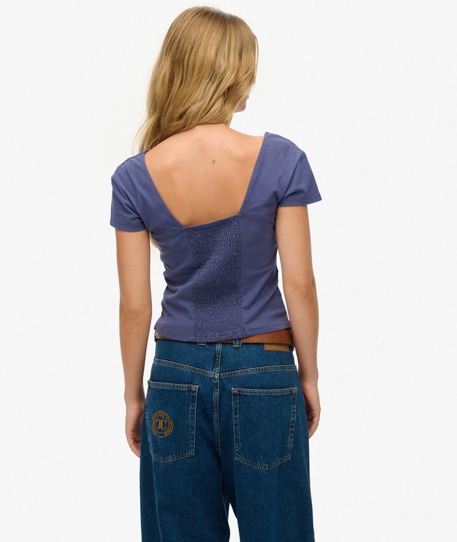 Superdry Cap Sleeve Corset Top