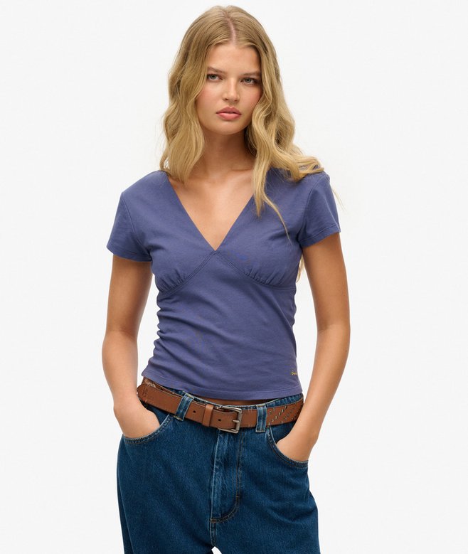 superdry Cap Sleeve Corset Top