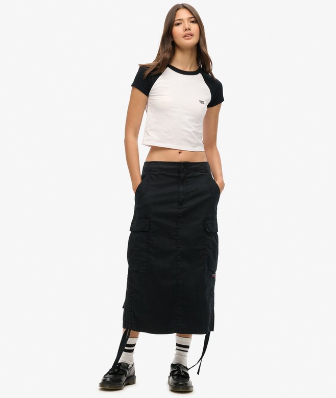 Superdry Cargo Midi Skirt