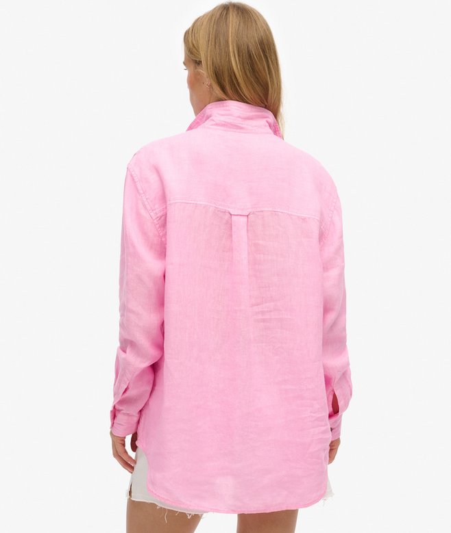 Superdry Casual Linen Boyfriend Shirt