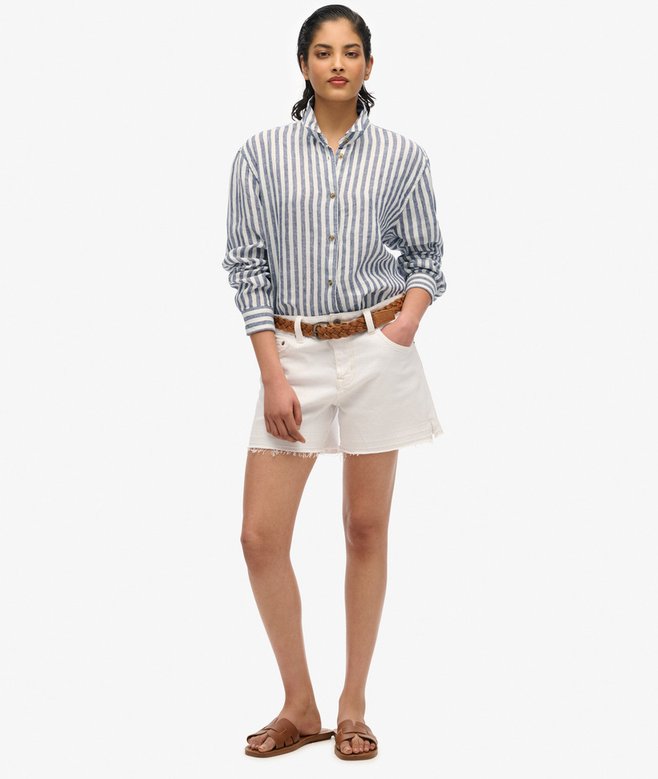 Superdry Casual Linen Boyfriend Shirt