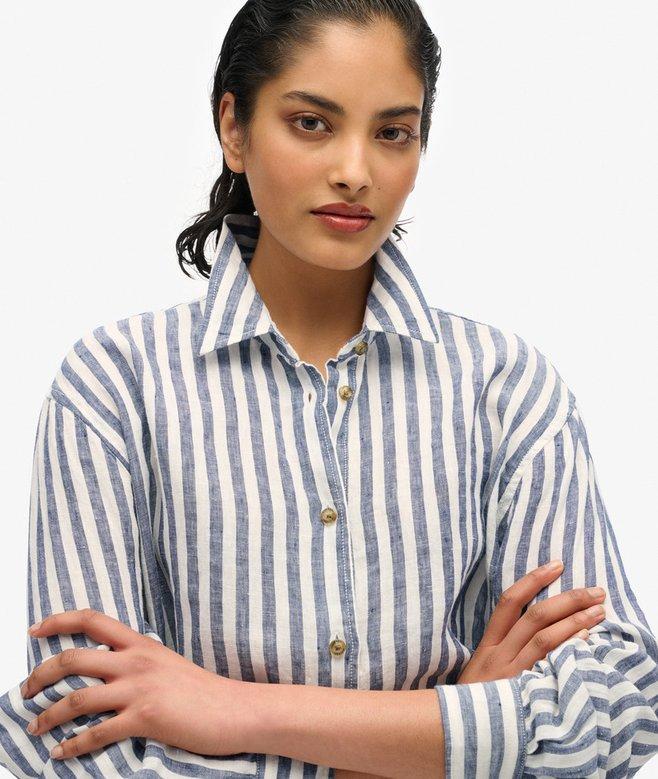 Superdry Casual Linen Boyfriend Shirt