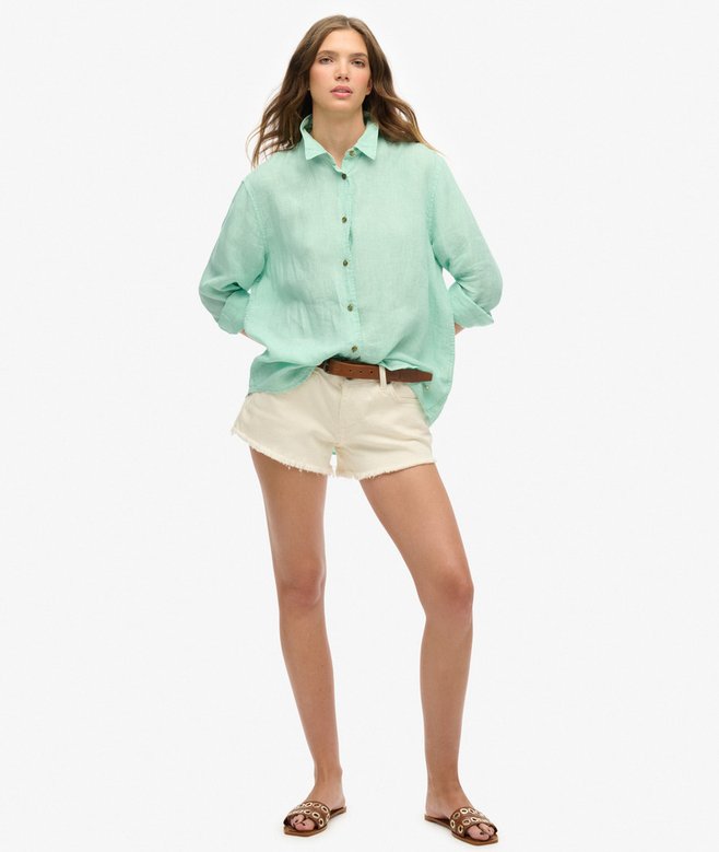 Superdry Casual Linen Boyfriend Shirt