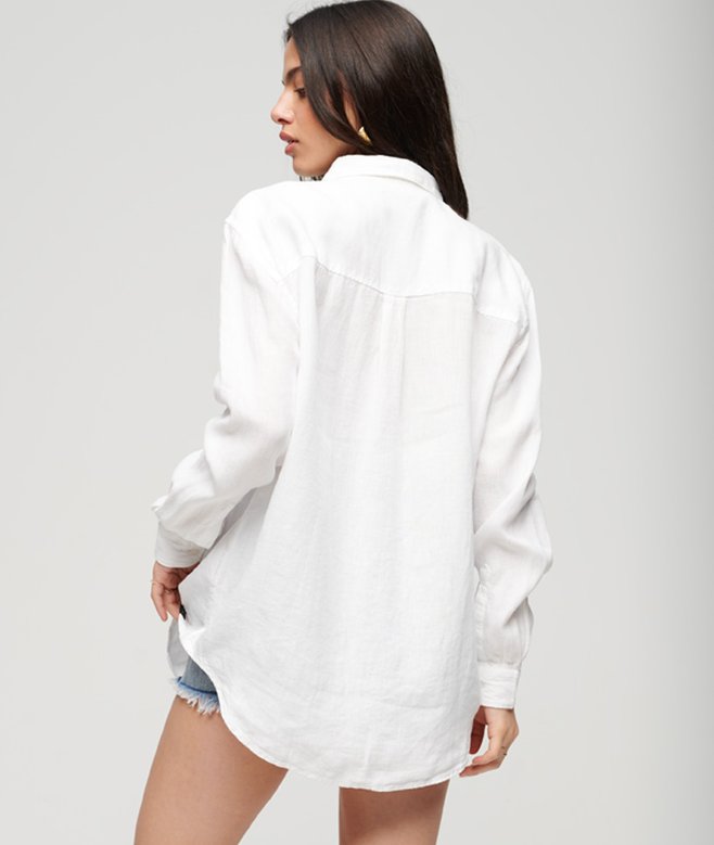 Superdry Casual Linen Boyfriend Shirt