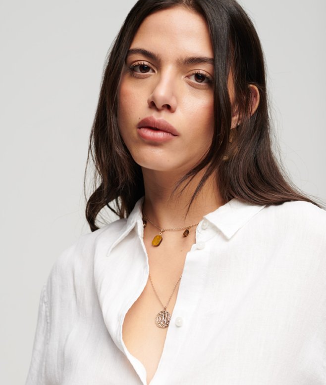 Superdry Casual Linen Boyfriend Shirt