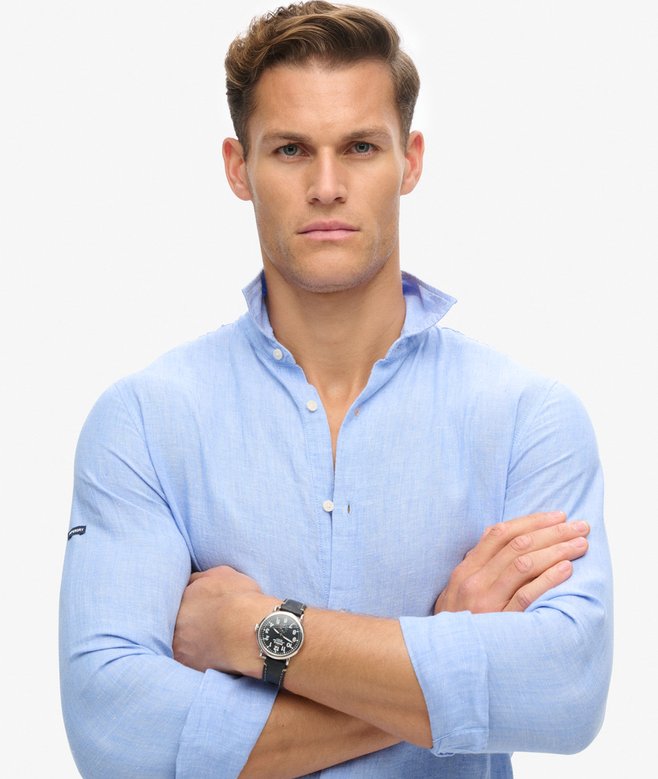 Superdry Casual Linen Long Sleeve Shirt