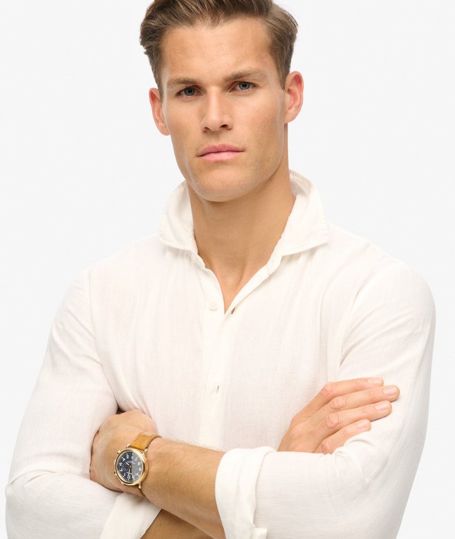 Superdry Casual Linen Long Sleeve Shirt