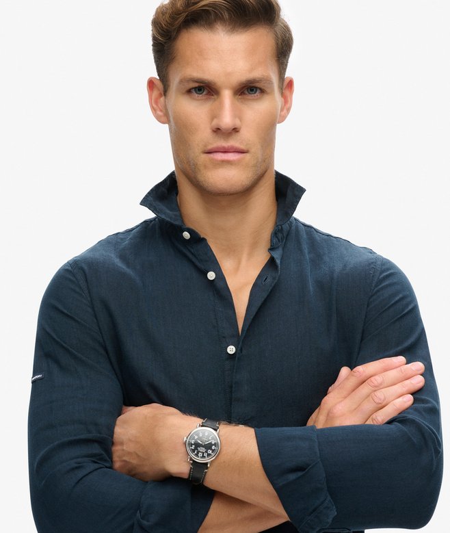 Superdry Casual Linen Long Sleeve Shirt