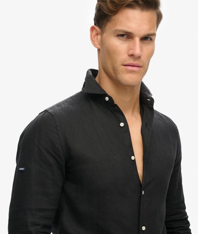 Superdry Casual Linen Long Sleeve Shirt