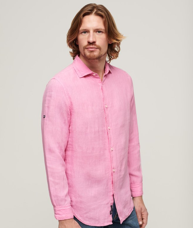 Superdry Casual Linen Long Sleeve Shirt