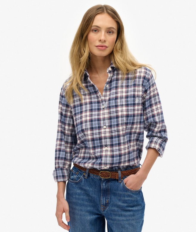 Superdry Check Flannel Boyfriend Shirt