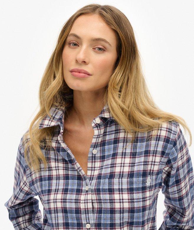 Superdry Check Flannel Boyfriend Shirt