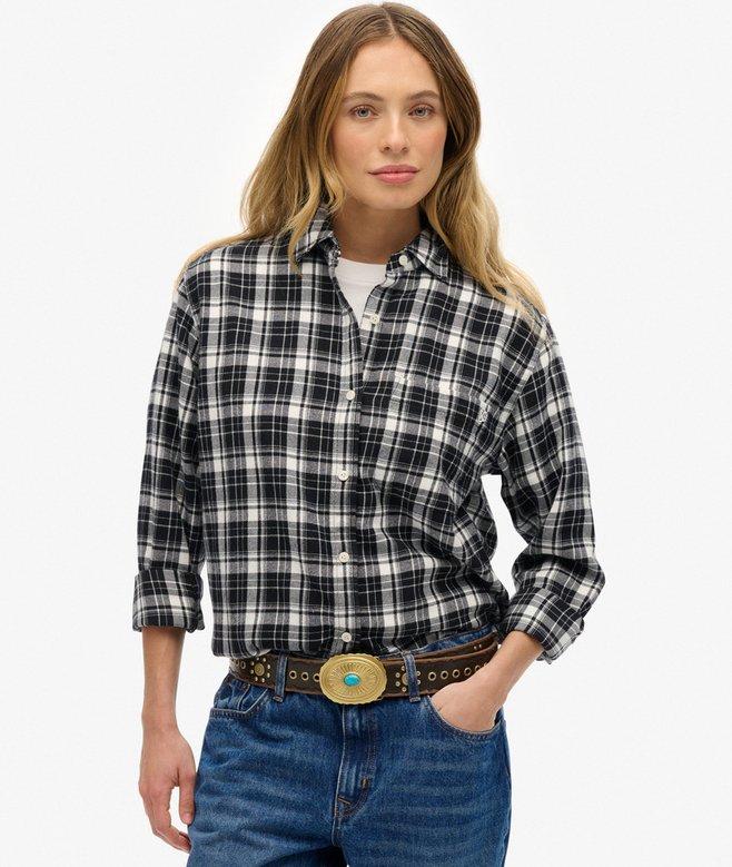 Superdry Check Flannel Boyfriend Shirt