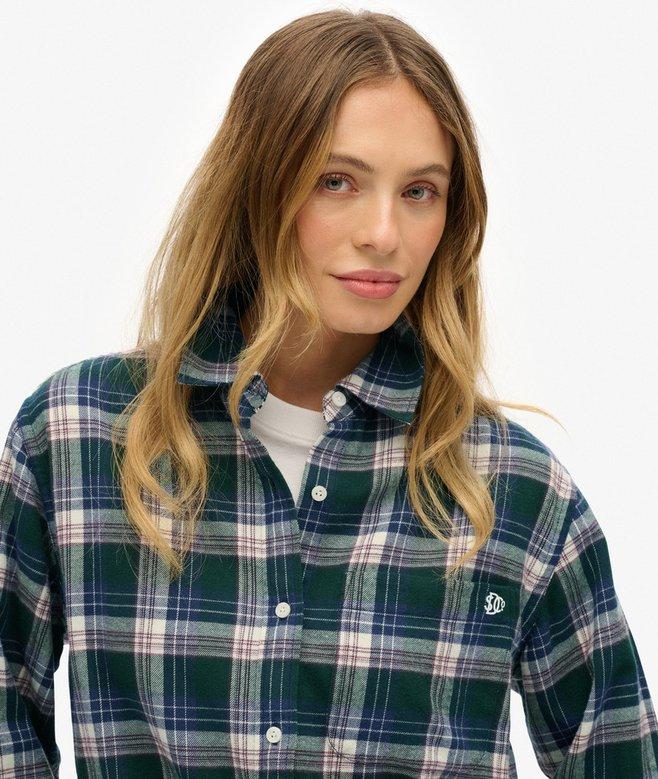 Superdry Check Flannel Boyfriend Shirt